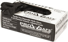 PRO-SAFE - 50 Piece Pack, Size L, 8 mil, Industrial Grade, Powder Free Nitrile Disposable Gloves - Exact Tool & Supply