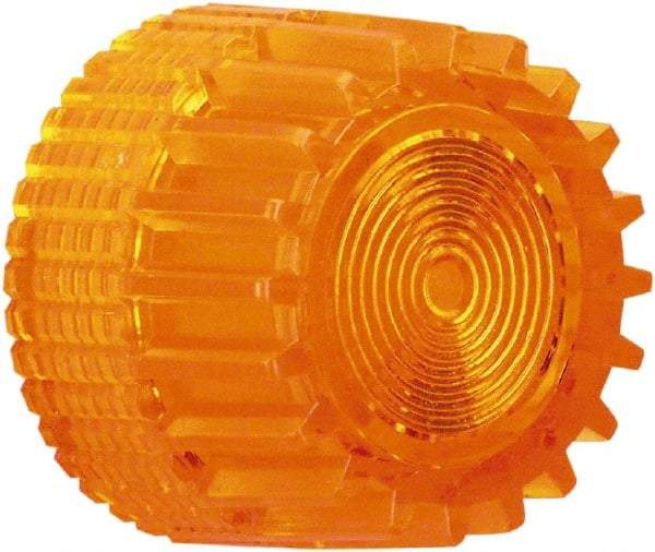 Schneider Electric - Pushbutton Switch Cap - Amber, Round Button, Illuminated - Exact Tool & Supply