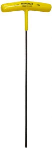 Bondhus - 7/64" Hex, T-Handle Cushion Grip, Hex Key - 9" OAL, Protanium High Torque Steel, Inch System of Measurement - Exact Tool & Supply