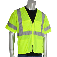 PIP - High Visibility Vests Vest Style: General Purpose; Surveyor's Vest Type: Hi Visibility - Exact Tool & Supply