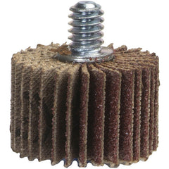 1″ × 1″ × 1/4″ Metal R207 Flap Wheel 120 Grit Aluminum Oxide - Exact Tool & Supply