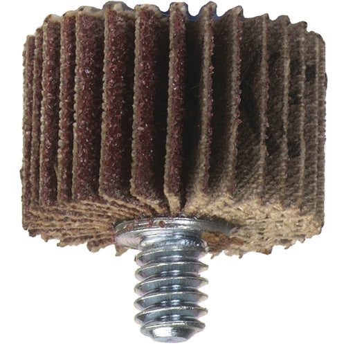 3″ × 1″ × 1/4″-20 Metal R207 Flap Wheel 120 Grit Aluminum Oxide - Exact Tool & Supply