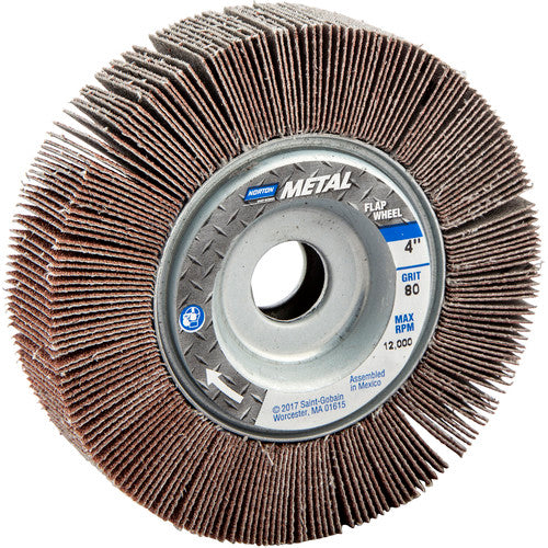 4″ × 1″ × 5/8″ Metalite R265 Flap Wheel 80 Grit Aluminum Oxide - Exact Tool & Supply