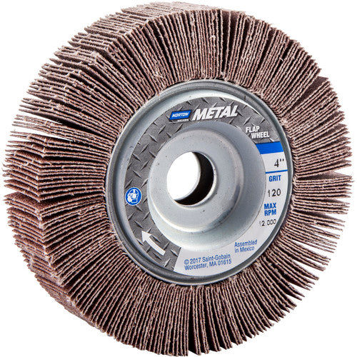 4″ × 1″ × 5/8″ Metalite R265 Flap Wheel 120 Grit Aluminum Oxide - Exact Tool & Supply