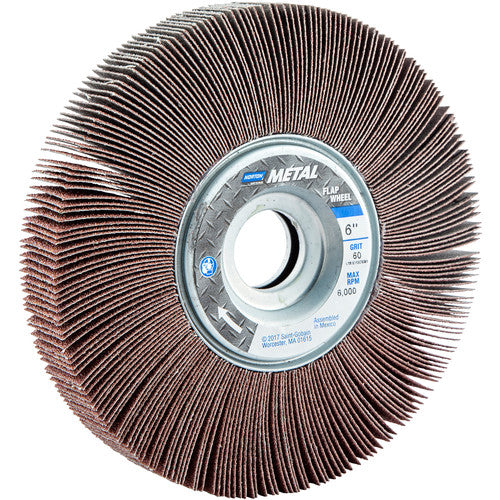 6″ × 1″ × 1″ Metalite R265 Flap Wheel 60 Grit Aluminum Oxide - Exact Tool & Supply