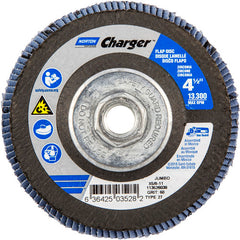 ‎4-1/2″ × 1/4″ × 5/8″ Jumbo Charger R822 Flap Disc Type 27 Jumbo 60 Grit - Exact Tool & Supply