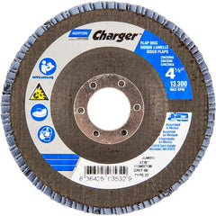 ‎4-1/2″ × 1/4″ × 7/8″ Jumbo Charger R822 Flap Disc Type 27 Jumbo 60 Grit - Exact Tool & Supply