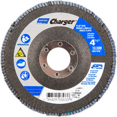 ‎4-1/2″ × 1/4″ × 7/8″ Jumbo Charger R822 Flap Disc Type 27 Jumbo 80 Grit - Exact Tool & Supply