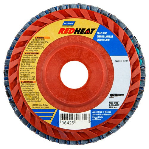 ‎4-1/2″ × 1/4″ × 7/8″ Twinstar Flap Disc Type 27 Flat 36 Grit - Exact Tool & Supply