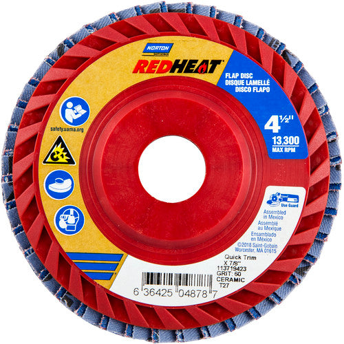 ‎4-1/2″ × 1/4″ × 7/8″ TwinStar Flap Disc Type 27 Flat 60 Grit - Exact Tool & Supply