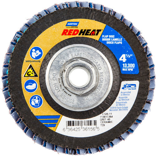 ‎4-1/2″ × 1/4″ × 5/8″ Twinfiber Flap Disc Type 29 Conical 40 Grit - Exact Tool & Supply