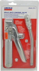 Lincoln - 1/4 Inlet Thread, 1/8 Outlet Thread, Steel Grease Control Valve - FNPT Outlet Thread, FNPT Inlet Thread - Exact Tool & Supply