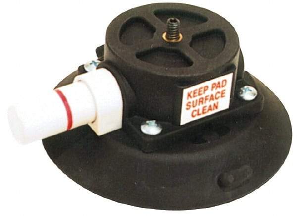 Woods Power-Grip - 40 Lb. Capacity Vacuum Mount Lifter - 4-1/2 Inch Diameter Polycarbonate Cup and 1/4-20 x 5/16 Inch Length Stud Mount - Exact Tool & Supply