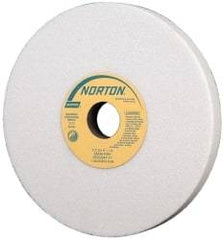 Norton - 8" Diam x 1-1/4" Hole x 3/4" Thick, I Hardness, 46 Grit Surface Grinding Wheel - Aluminum Oxide, Type 1, Coarse Grade, 3,105 Max RPM, Vitrified Bond, No Recess - Exact Tool & Supply