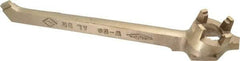 Ampco - 12" Long Aluminum Bronze Drum Plug Wrench - For Use with 3/4" and 2" Bungs, Nonsparking - Exact Tool & Supply