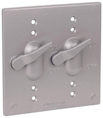 Thomas & Betts - Electrical Outlet Box Aluminum Switch Cover - Includes Gasket & Screw - Exact Tool & Supply