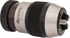 Accupro - JT6, 1/8 to 5/8" Capacity, Tapered Mount Drill Chuck - Keyless, 2.165" Sleeve Diam, 3.74" Open Length - Exact Tool & Supply