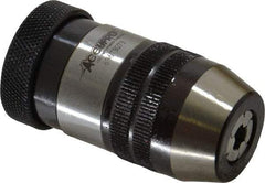 Accupro - JT1, 1/64 to 1/4" Capacity, Tapered Mount Drill Chuck - Keyless, 1.299" Sleeve Diam, 2.441" Open Length - Exact Tool & Supply