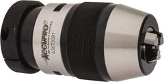 Accupro - JT2, 1/32 to 1/2" Capacity, Tapered Mount Drill Chuck - Keyless, 1.929" Sleeve Diam, 3-7/12" Open Length - Exact Tool & Supply