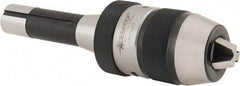 Accupro - R8, 1/32 to 1/2" Capacity, Integral Shank Drill Chuck - Keyless, Taper Shank, 1.89" Sleeve Diam, 3.228" Open Length - Exact Tool & Supply