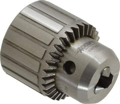 Accupro - JT2, 1/32 to 3/8" Capacity, Tapered Mount Drill Chuck - Keyed, 43mm Sleeve Diam, 55mm Open Length - Exact Tool & Supply