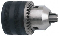 Accupro - 3/8-24, 1/32 to 1/4" Capacity, Threaded Mount Steel Drill Chuck - Keyed, 30mm Sleeve Diam, 44mm Open Length - Exact Tool & Supply