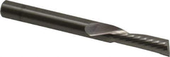 Onsrud - 1/4" Cutting Diam x 3/4" Length of Cut, 1 Flute, Downcut Spiral Router Bit - Uncoated, Right Hand Cut, Solid Carbide, 2-1/2" OAL x 1/4" Shank Diam, Single Edge, 22° Helix Angle - Exact Tool & Supply