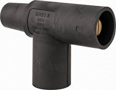 Leviton - 3R NEMA Rated, 600 Volt, 400 Amp, Female-Male-Male, Cam Type, Paralleling Tee - Black - Exact Tool & Supply