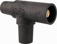 Leviton - 3R NEMA Rated, 600 Volt, 400 Amp, Female-Female-Male, Cam Type, Tapping Tee - Black - Exact Tool & Supply