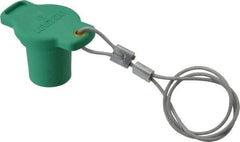 Leviton - 3R NEMA Rated, Male, Green Single Pole Protective Cap - For Use with Female Plug, CSA Certified, UL Listed - Exact Tool & Supply