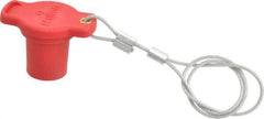 Leviton - 3R NEMA Rated, Male, Red Single Pole Protective Cap - For Use with Female Plug, CSA Certified, UL Listed - Exact Tool & Supply