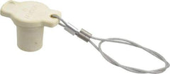 Leviton - 3R NEMA Rated, Male, White Single Pole Protective Cap - For Use with Female Plug, CSA Certified, UL Listed - Exact Tool & Supply