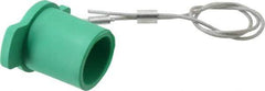 Leviton - 3R NEMA Rated, Female, Green Single Pole Protective Cap - For Use with Male Plug - Exact Tool & Supply