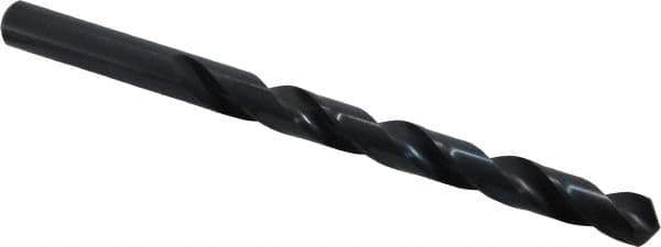 Cleveland - Letter Q 118° High Speed Steel Jobber Drill - Oxide Finish, Right Hand Cut, Spiral Flute, Straight Shank, 4-3/4" OAL, Standard Point - Exact Tool & Supply