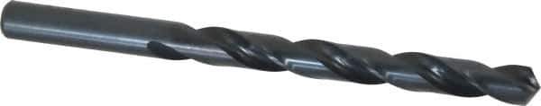 Cleveland - Letter V 118° High Speed Steel Jobber Drill - Oxide Finish, Right Hand Cut, Spiral Flute, Straight Shank, 5" OAL, Standard Point - Exact Tool & Supply
