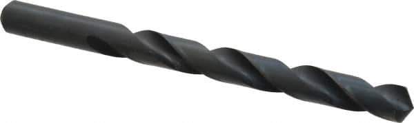 Cleveland - 15/32" 118° High Speed Steel Jobber Drill - Oxide Finish, Right Hand Cut, Spiral Flute, Straight Shank, 5-3/4" OAL, Standard Point - Exact Tool & Supply