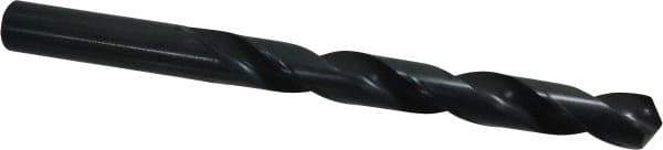 Cleveland - 19/32" 118° High Speed Steel Jobber Drill - Oxide Finish, Right Hand Cut, Spiral Flute, Straight Shank, 7-1/8" OAL, Standard Point - Exact Tool & Supply