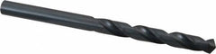 Cleveland - 7.5mm 118° High Speed Steel Jobber Drill - Oxide Finish, Right Hand Cut, Spiral Flute, Straight Shank, 4.291" OAL, Standard Point - Exact Tool & Supply