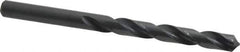 Cleveland - 8.5mm 118° High Speed Steel Jobber Drill - Oxide Finish, Right Hand Cut, Spiral Flute, Straight Shank, 4.606" OAL, Standard Point - Exact Tool & Supply