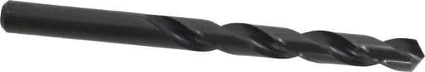 Cleveland - 12mm 118° High Speed Steel Jobber Drill - Oxide Finish, Right Hand Cut, Spiral Flute, Straight Shank, 5.945" OAL, Standard Point - Exact Tool & Supply