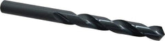 Cleveland - 14.5mm 118° High Speed Steel Jobber Drill - Oxide Finish, Right Hand Cut, Spiral Flute, Straight Shank, 6.654" OAL, Standard Point - Exact Tool & Supply
