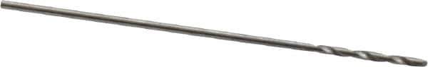 Cleveland - 1/64" 118° High Speed Steel Jobber Drill - Oxide Finish, Right Hand Cut, Spiral Flute, Straight Shank, 3/4" OAL, Standard Point - Exact Tool & Supply