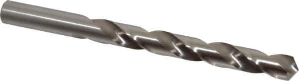 Cleveland - 31/64" 118° High Speed Steel Jobber Drill - Bright Finish, Right Hand Cut, Spiral Flute, Straight Shank, 5-7/8" OAL, Standard Point - Exact Tool & Supply