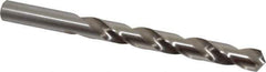 Cleveland - 31/64" 118° High Speed Steel Jobber Drill - Bright Finish, Right Hand Cut, Spiral Flute, Straight Shank, 5-7/8" OAL, Standard Point - Exact Tool & Supply