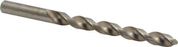 Cleveland - 25/64" 118° High Speed Steel Jobber Drill - Bright Finish, Right Hand Cut, Spiral Flute, Straight Shank, 5-1/8" OAL, Standard Point - Exact Tool & Supply