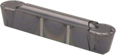 Kennametal - 250R GMN Grade KC5010, 6.35mm Cutting Width Carbide Grooving Insert - 5.2mm Max Depth of Cut, Neutral, 1/8" Corner Radius, TiAlN Finish - Exact Tool & Supply