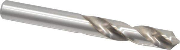 Cleveland - 5/16" 118° Spiral Flute High Speed Steel Screw Machine Drill Bit - Bright Finish, Right Hand Cut, 1-5/8" Flute Length, 2-13/16" OAL, Standard Point, Straight Shank - Exact Tool & Supply
