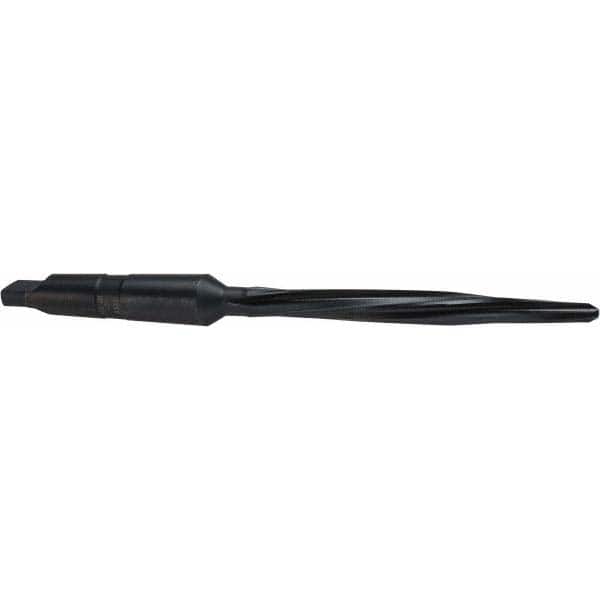 Cleveland - 7/16" Reamer Diam, 0.266" Small End Diam, 2MT Morse Taper Shank, 4-3/8" Flute, Bridge Reamer - Exact Tool & Supply