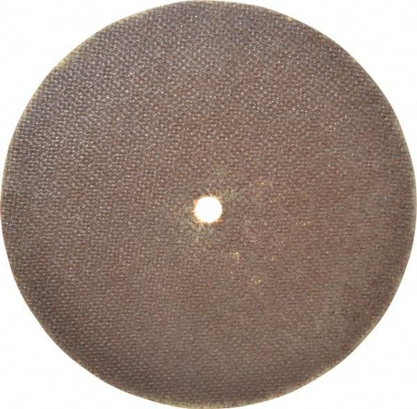 Norton - 8" 60 Grit Aluminum Oxide Cutoff Wheel - 0.06" Thick, 1/2" Arbor, 7,640 Max RPM, Use with Stationary Grinders - Exact Tool & Supply