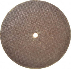 Norton - 8" 60 Grit Aluminum Oxide Cutoff Wheel - 0.06" Thick, 1/2" Arbor, 7,640 Max RPM, Use with Stationary Grinders - Exact Tool & Supply